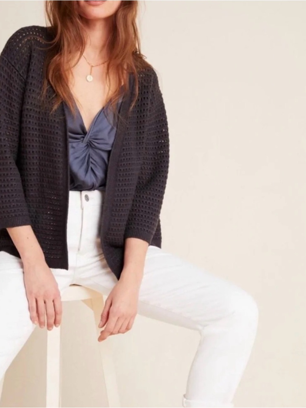 Akemi + Kim | Anthropologie | Open-Knit Mesh Callie Cardigan | One Size